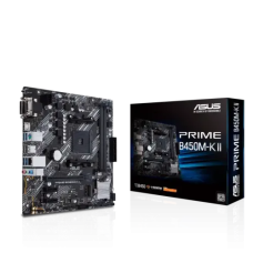 Asus PRIME B450M-K II DDR4 AMD AM4 micro ATX Motherboard (China Version)
